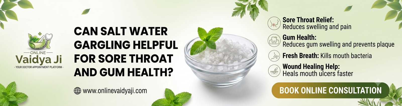 Can Salt Water Gargling Help with Sore Throat and Gum Health 